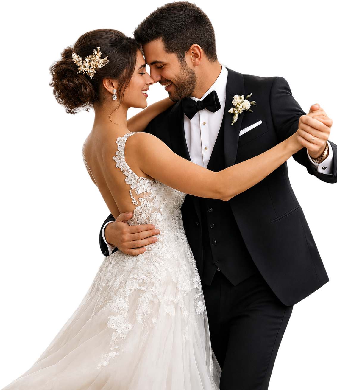 Tanzendes Brautpaar beim Hochzeitstanz